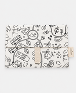 Funda infantil de tela para colorear de princesas lavable y reutilizable