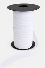 Biais blanc en coton au mètre