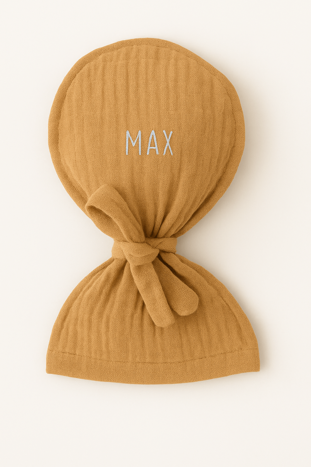Bouillotte bébé et enfant personnalisable ballon en gaze de coton camel - mazzanne