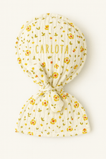 Bouillotte bébé et enfant personnalisable ballon en gaze de coton fleurs - mazzanne