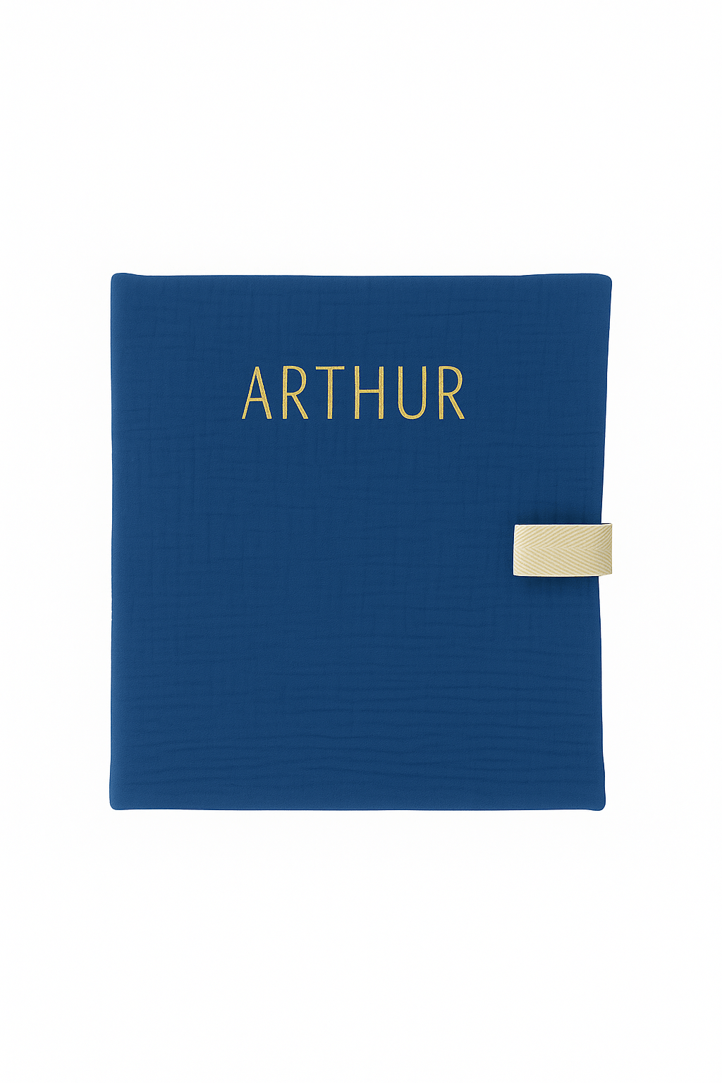 Cahier de coloriage personnalisable lavable et réutilisable en gaze de coton bleu - mazzanne