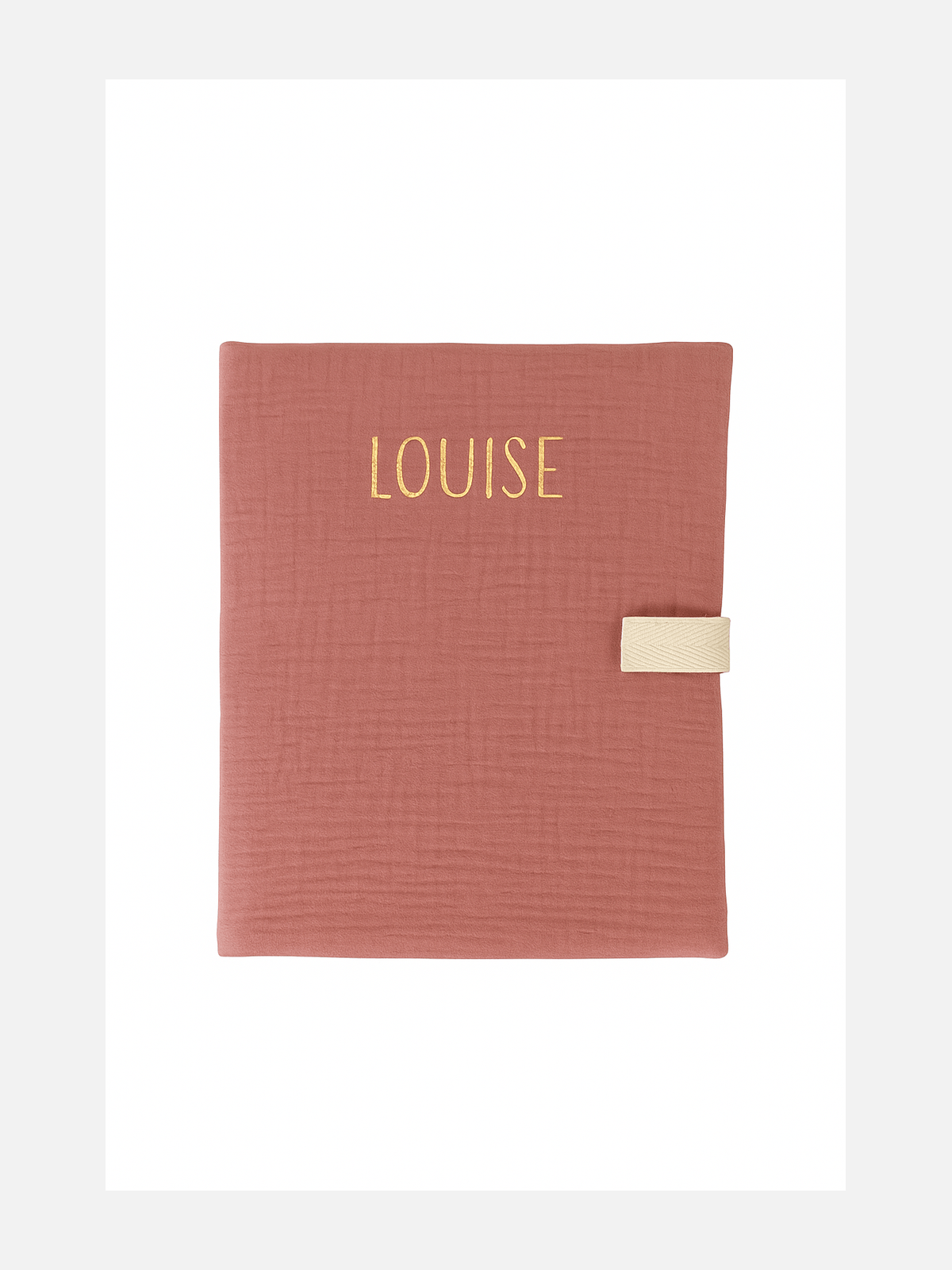 Cahier de coloriage personnalisable lavable et réutilisable en gaze de coton rose - mazzanne