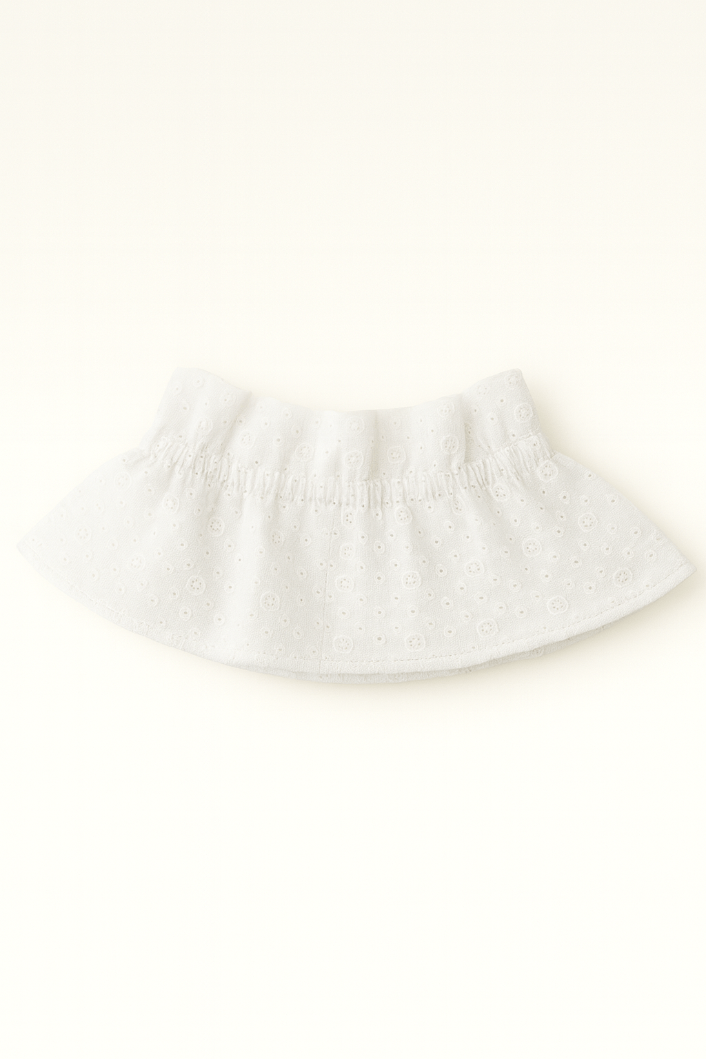 Col amovible victorien vêtement femme en gaze de coton blanche brodée - mazzanne