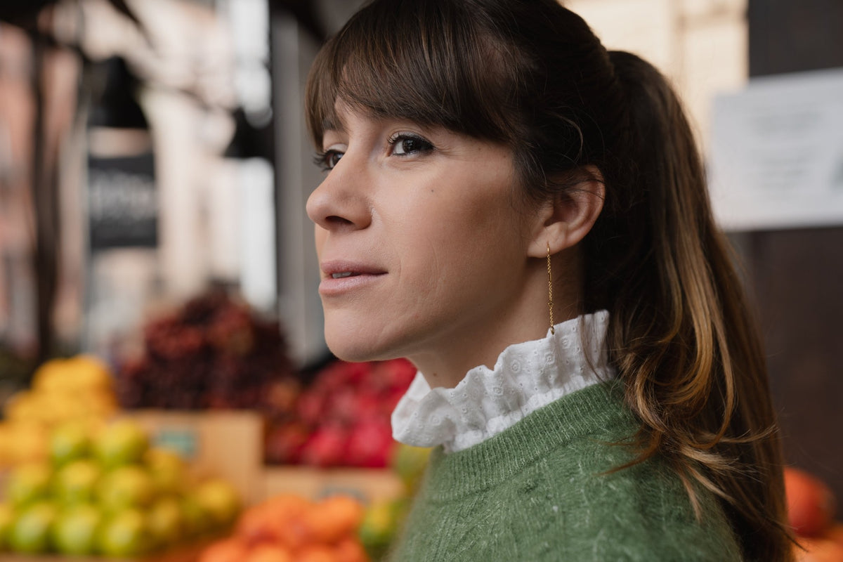 Col amovible victorien vêtement femme en gaze de coton blanche brodée - mazzanne