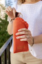 Étui à lunettes femme en coton à motifs graphiques "Verano" - mazzanne