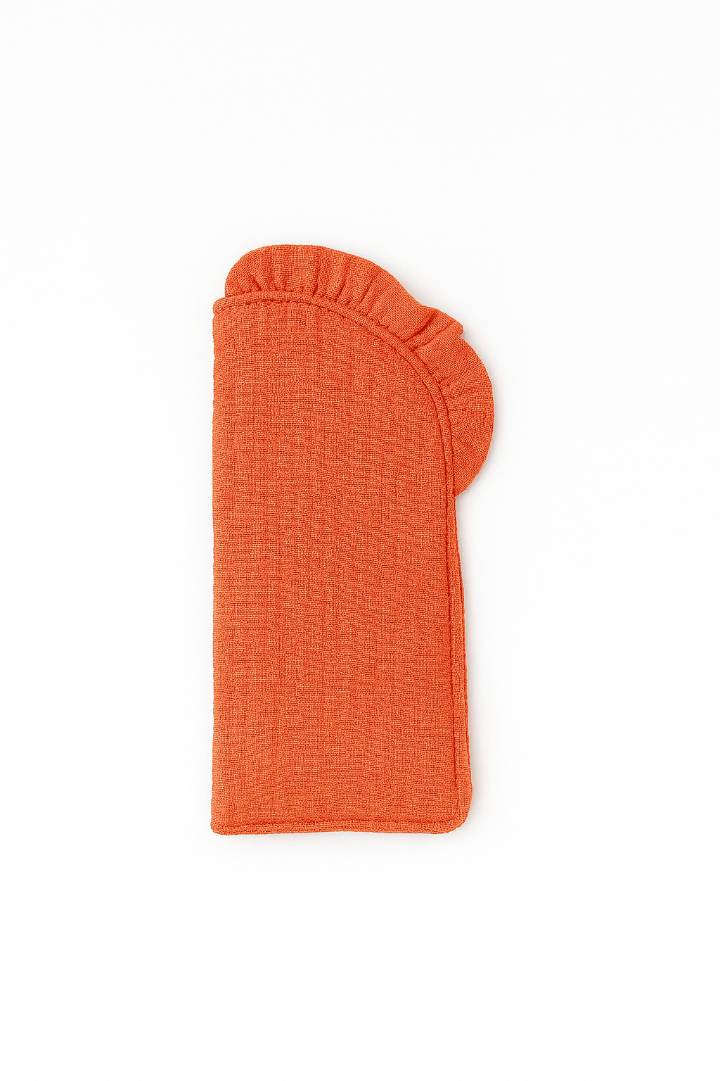 Étui à lunettes femme personnalisable en gaze de coton tangerine - mazzanne