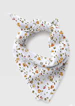 Foulard enfant en gaze de coton à fleurs - Mazzanne