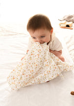 Lange bébé en gaze de coton à fleurs personnalisable - mazzanne