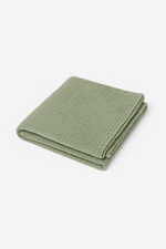 Lange bébé en gaze de coton vert personnalisable - mazzanne