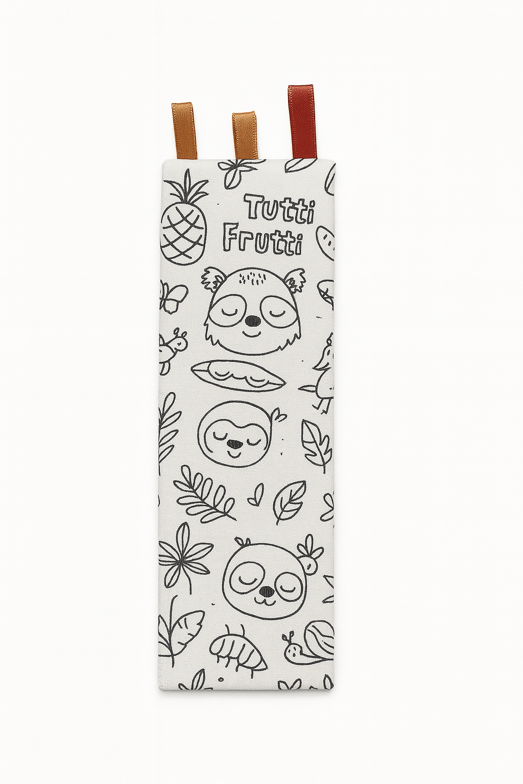 Marque - page enfants lavable et réutilisable en tissu à colorier jungle - mazzanne