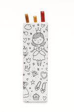 Marque - page enfants lavable et réutilisable en tissu à colorier princesses - mazzanne