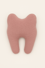 Pochette à dent de lait pour la petite souris personnalisable en gaze de coton rose - Mazzanne