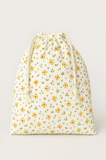 Pochon bébé et enfant personnalisable en gaze de coton fleurs - mazzanne