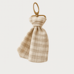 Porte - clés personnalisable femme en gaze de coton vichy fait main - mazzanne