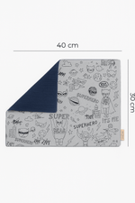 Set de table enfant réversible à colorier lavable et personnalisable motif princesses - Mazzanne