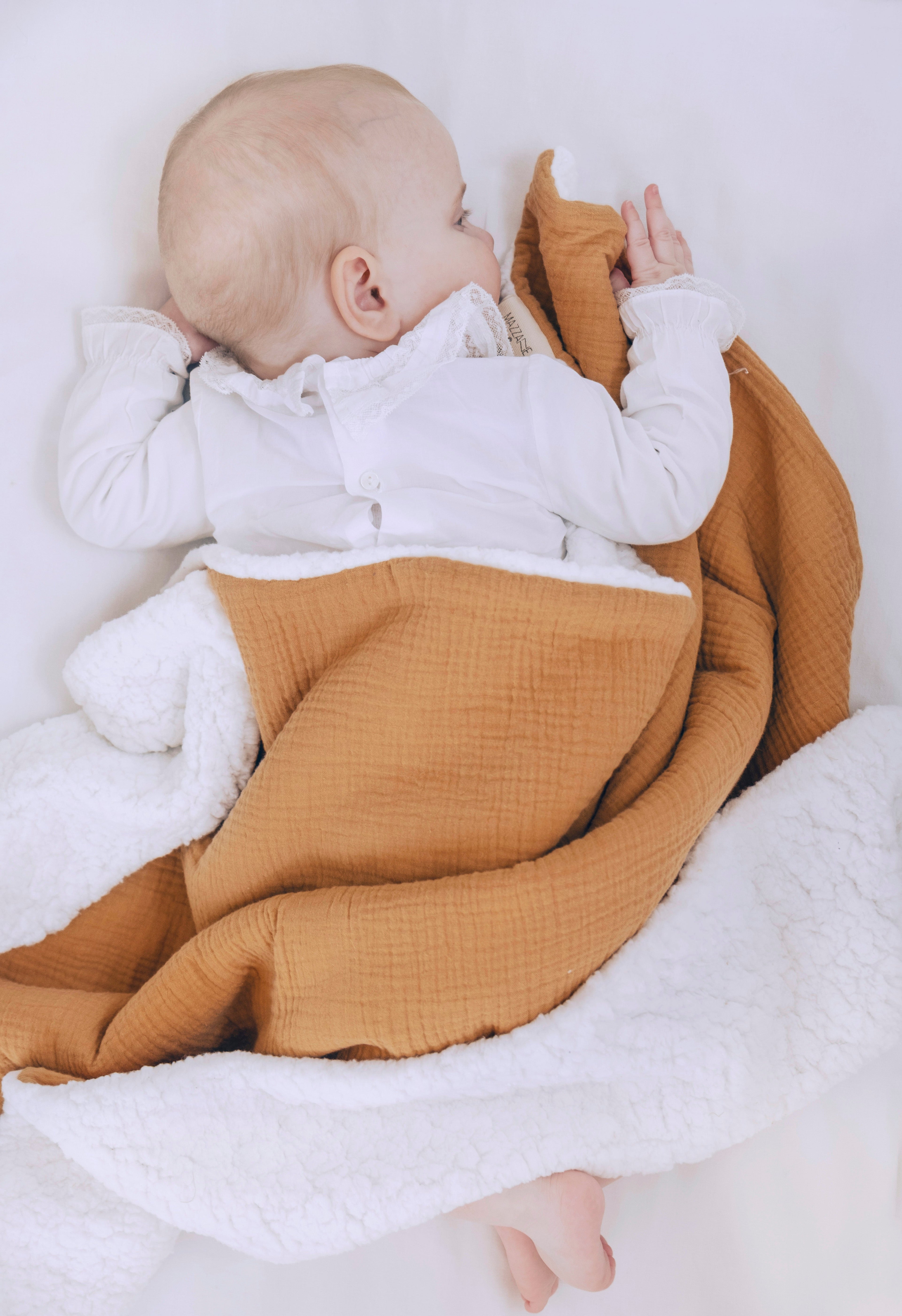 Produit naissance bébé garçon personnalisé idée cadeau gaze de coton fait main - mazzanne