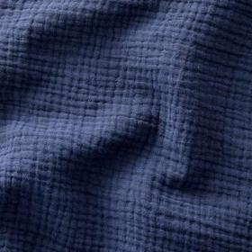 gaze de coton bleu