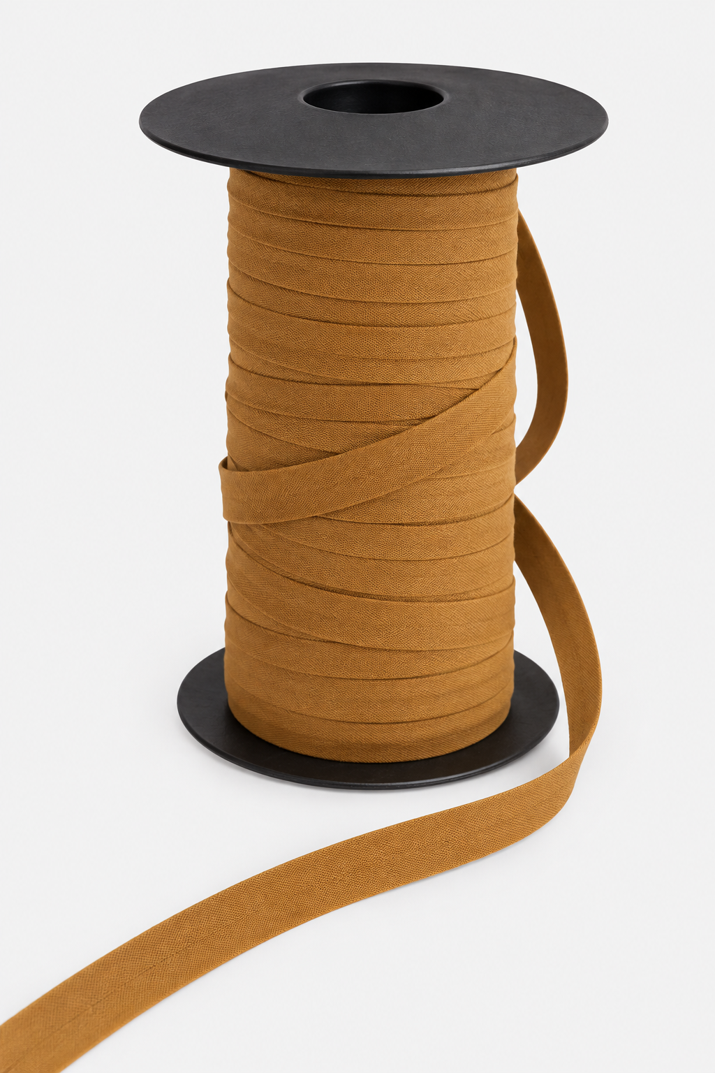 Biais camel en coton au mètre