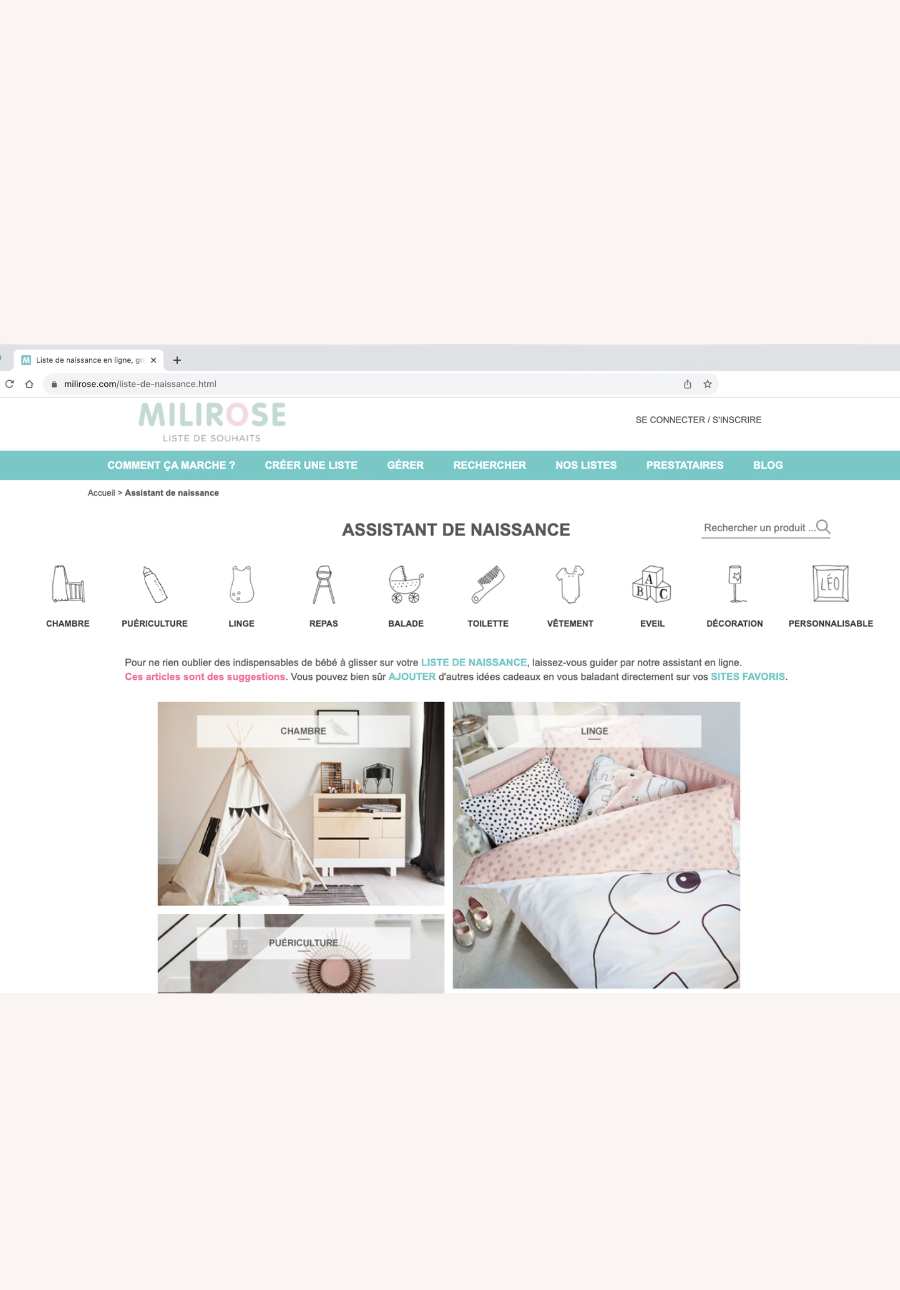 assistant de naissance pour préparer les indispensables bébé