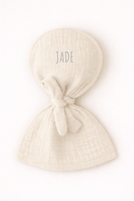 Bouillotte bébé et enfant personnalisable ballon en gaze de coton écru - Mazzanne