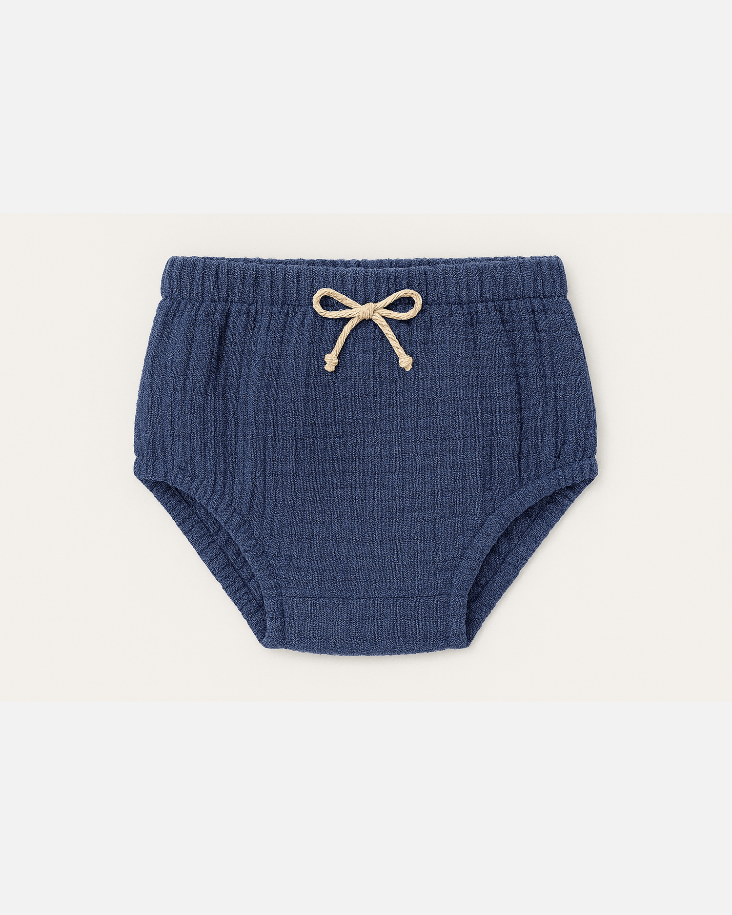 Culotte bloomer bébé personnalisable vêtement en gaze de coton bleu - mazzanne