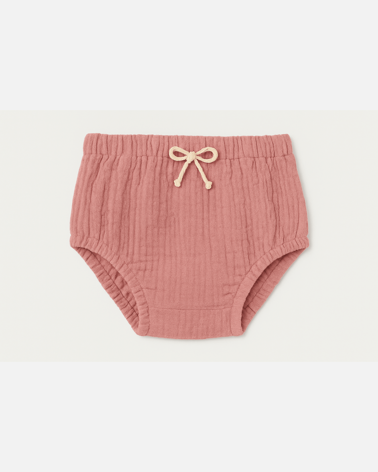 Culotte bloomer bébé personnalisable vêtement en gaze de coton rose - mazzanne