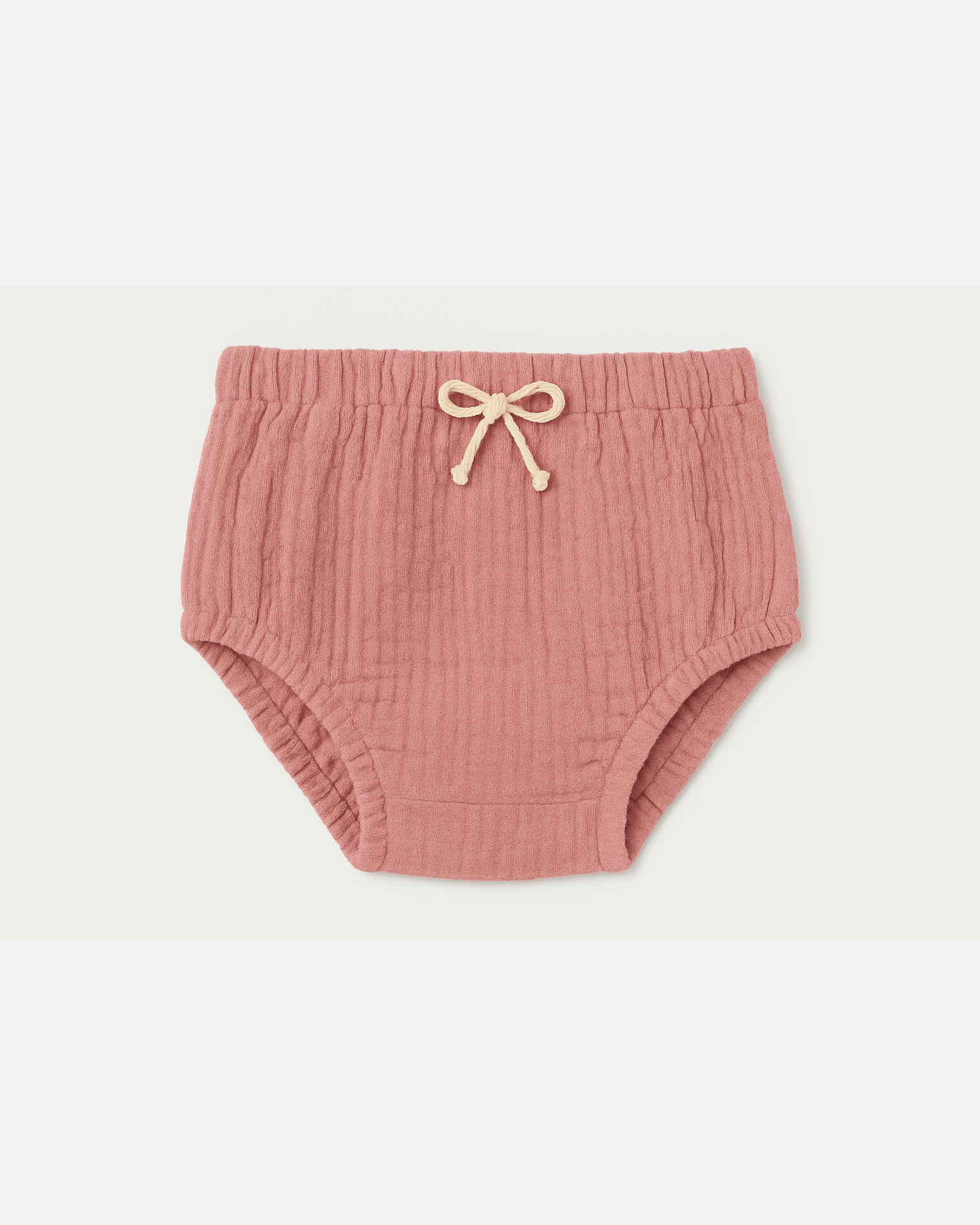 Culotte bloomer bébé personnalisable vêtement en gaze de coton rose - mazzanne