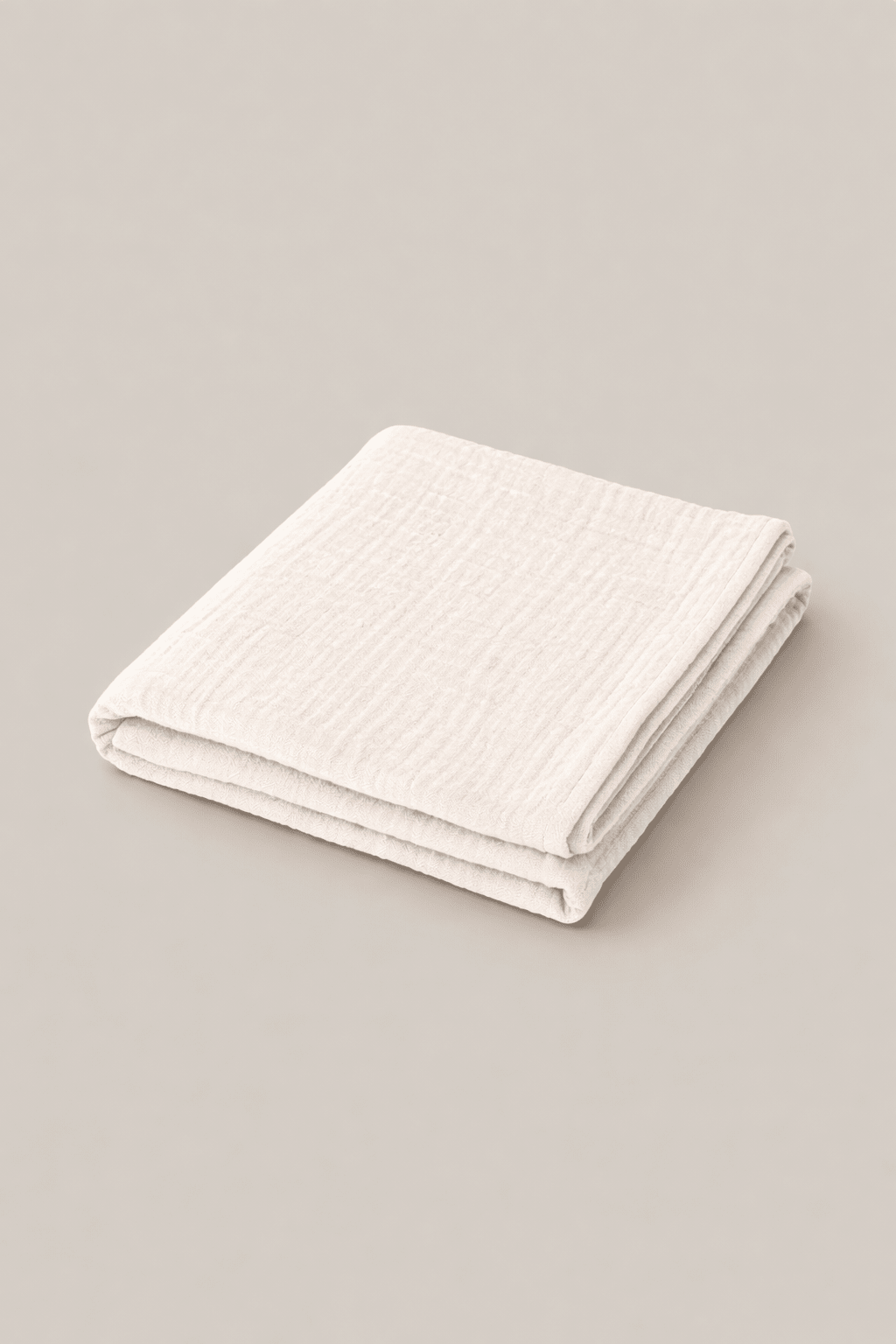 Lange bébé en gaze de coton écru personnalisable - Mazzanne