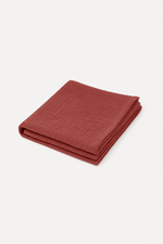 Lange bébé en gaze de coton terracotta personnalisable - mazzanne