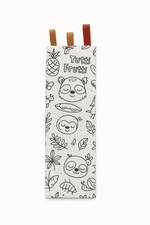 Marque - page enfants lavable et réutilisable en tissu à colorier jungle - mazzanne