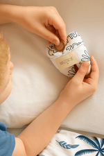 Pochette à dent de lait pour la petite souris en tissu à colorier motif jungle - Mazzanne