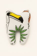 Pochette à dent de lait pour la petite souris en tissu à colorier motif jungle - Mazzanne