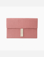 Pochette protection livre femme personnalisable en gaze de coton rose - mazzanne