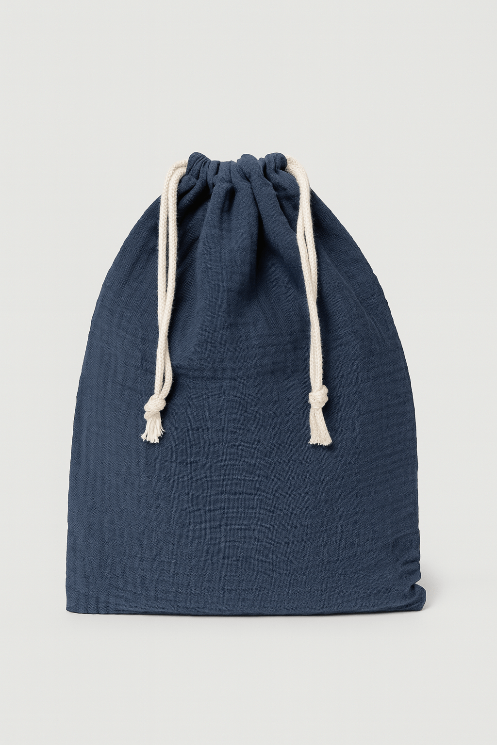 Pochon bébé et enfant personnalisable en gaze de coton bleu - mazzanne