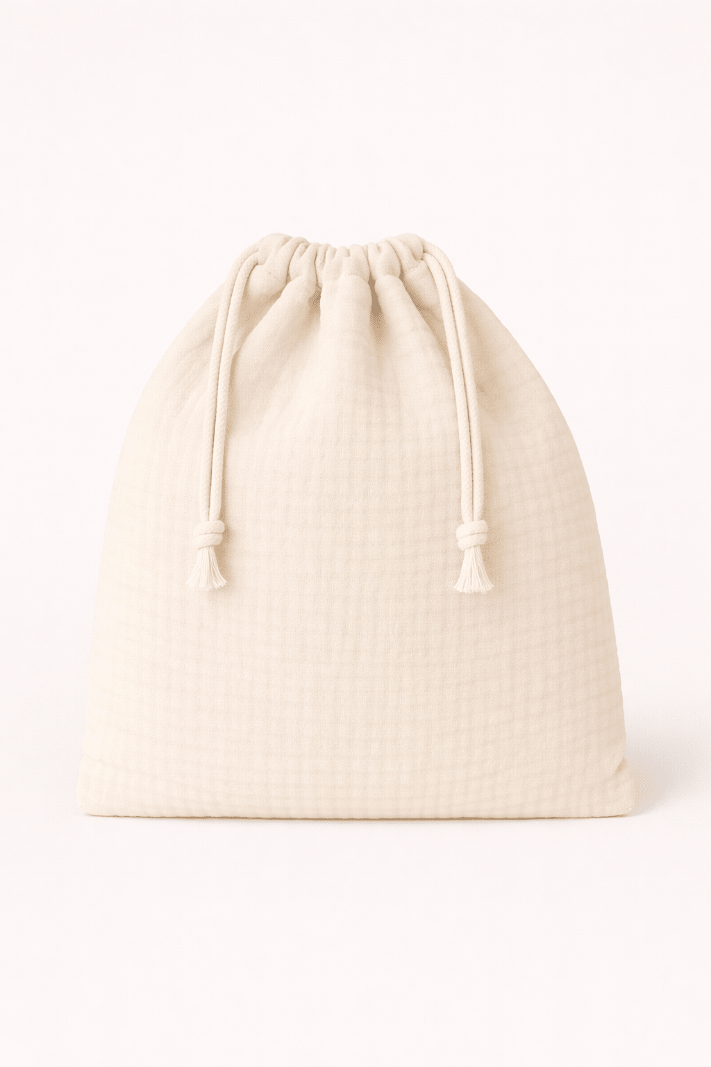 Pochon bébé et enfant personnalisable en gaze de coton écru - Mazzanne