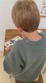 video trousse a colorier lavable enfant avec feutres lavables