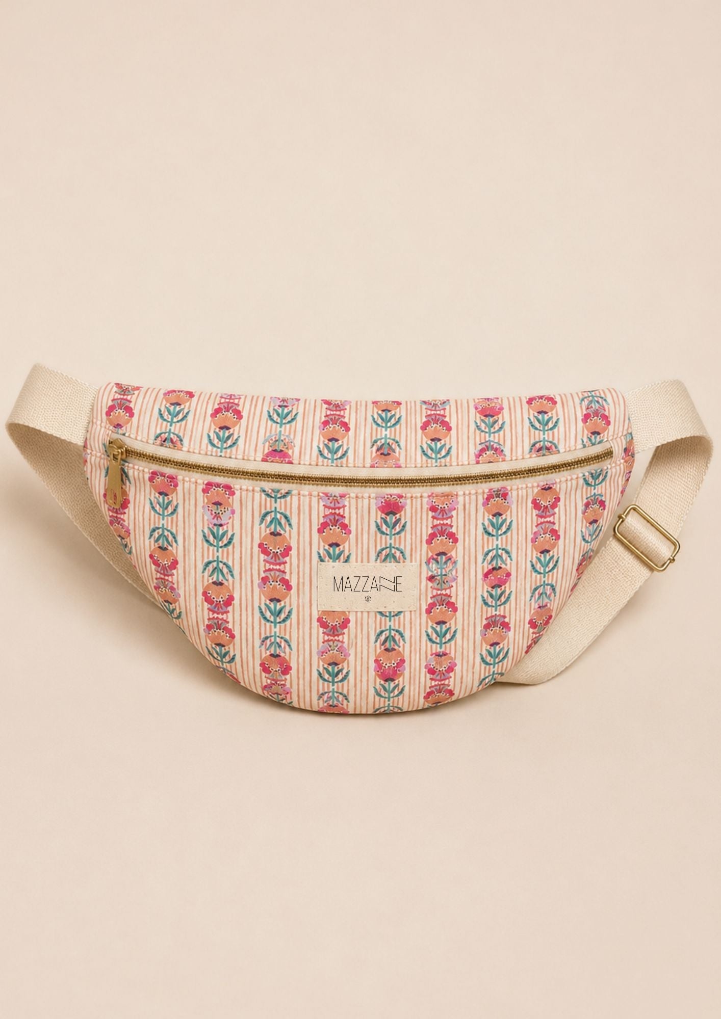 Sac banane matelassé femme fleuri - Mazzanne