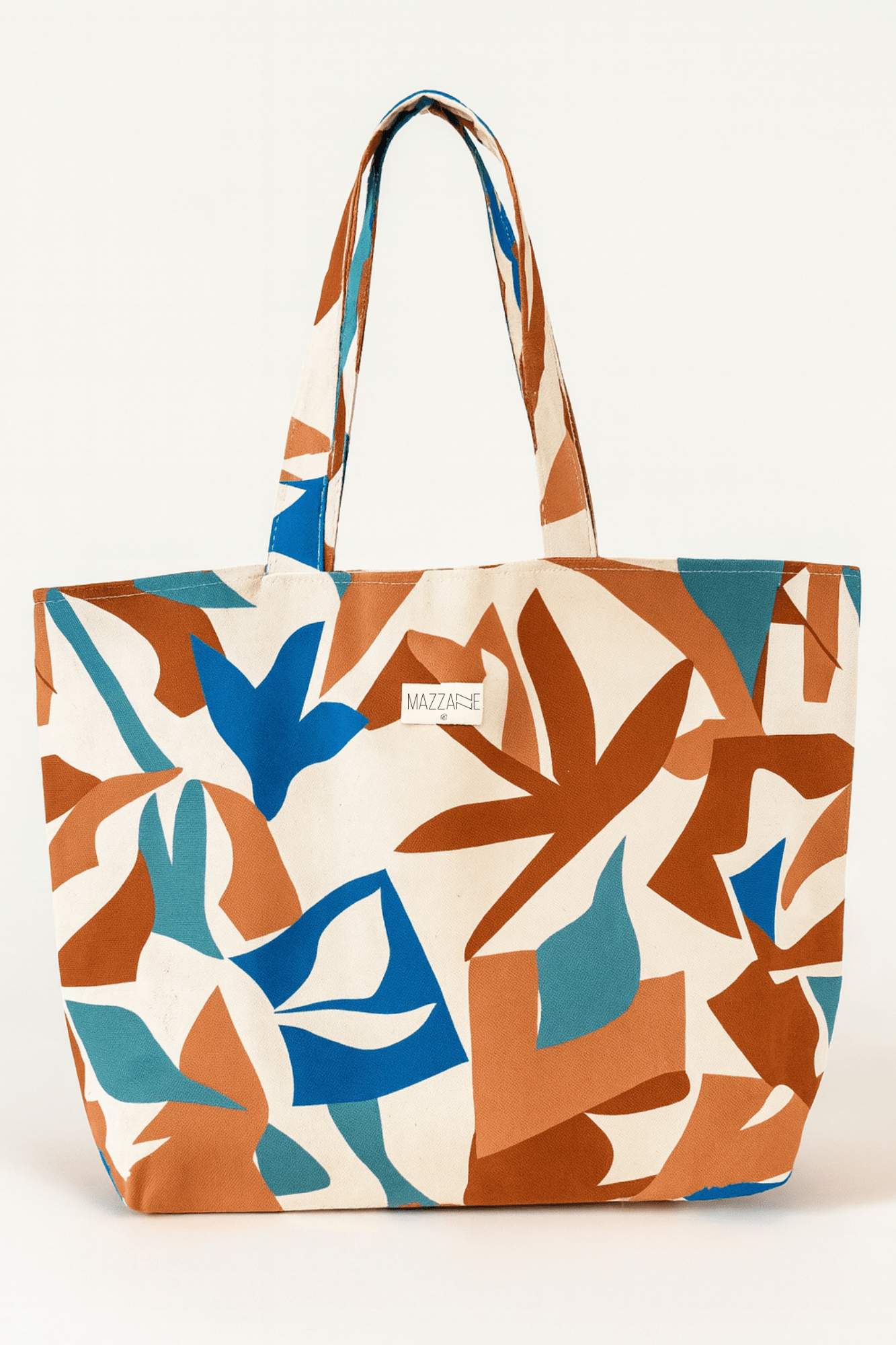 Sac cabas d’été femme en tissu à motifs fait main - mazzanne