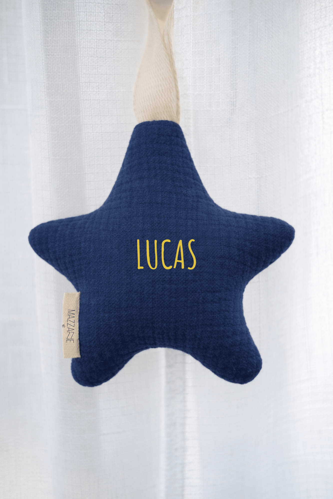 Sent - bon à la lavande en forme d’étoile pour chambre de bébé en gaze de coton bleu - Mazzanne