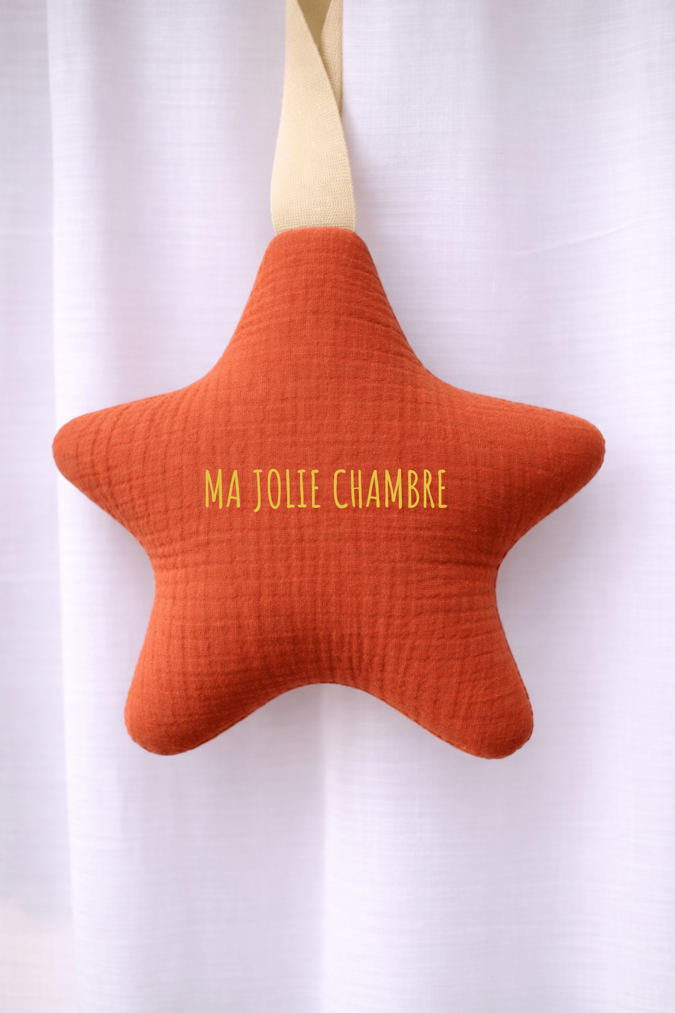 Sent - bon à la lavande en forme d’étoile pour chambre de bébé en gaze de coton tangerine - Mazzanne