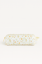 Trousse à crayons enfant école personnalisée en gaze de coton fleurs faite main - mazzanne