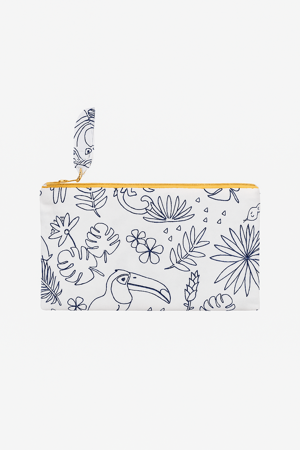 Trousse enfant en tissu à colorier lavable et réutilisable motifs jungle - mazzanne